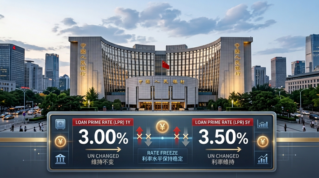 중국 대출우대금리 11개월 연속 동결 ? 기준금리 수준 유지 지속